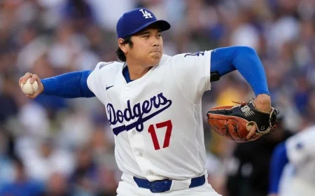 Ohtani, La Dodgers Lose No-Hit Bid in 8th Against Rockies