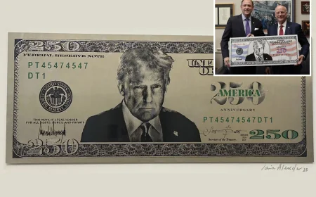 Brandon Beach pushed $250 Bill prototypes with Trump’s face