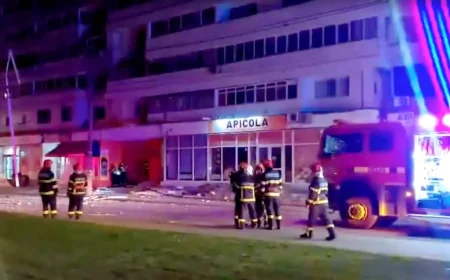 Romania says drone hit Galați apartment building, injuring two — Roumanie