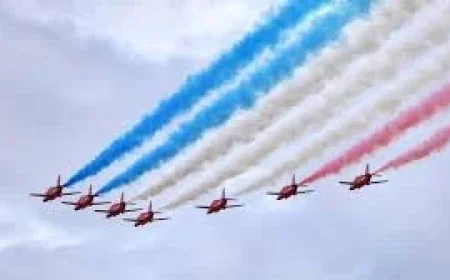Red Arrows Return to Midlands Air Festival Weekend in Warwickshire — Red Arrows Flight Path Today