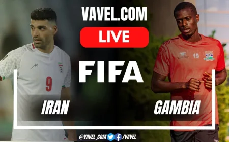 Iran Vs Gambia Begins 0-0 at Mardan Sports Complex