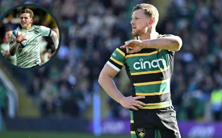 Rory Hutchinson reaches 200th Northampton Saints appearance in Gallagher Premiership