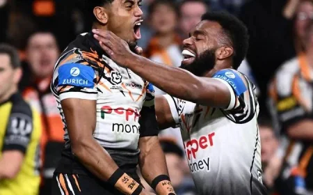 Luai Steers Tigers Past Bulldogs 22-16 at CommBank Stadium Bulldogs Vs Tigers Score