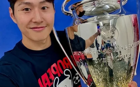 Lee Kang-in on PSG Bench for 2025 Champions League Final