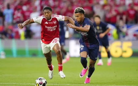 Arsenal Gabriel Falls as PSG Win 2025 Shootout in Budapest