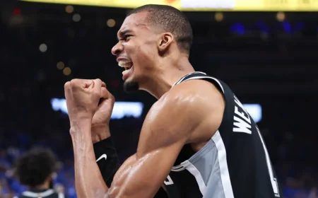 Wembanyama Leads Spurs Past Thunder 111-103 in Okc V Spurs