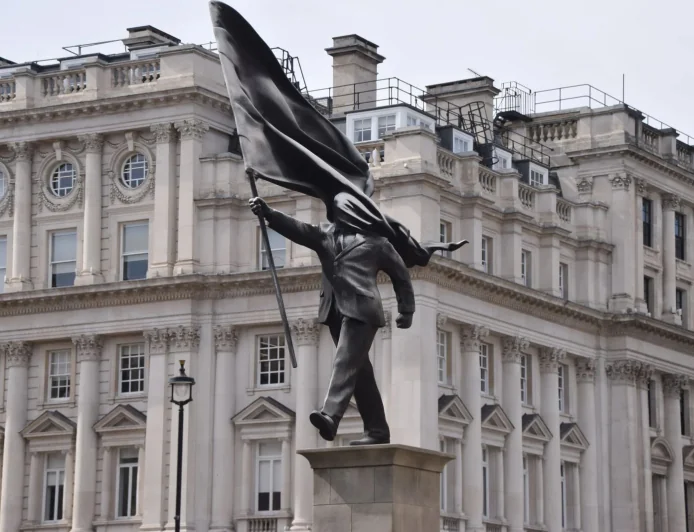 Banksy Statue Stays Put in Waterloo Place — London News