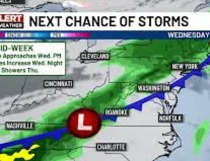 Whio Weather: Surface Low Could Bring 70s, Showers Wednesday