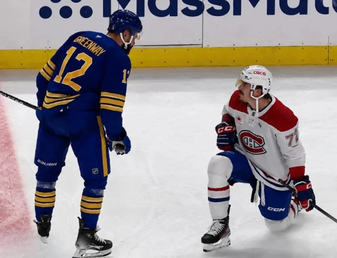 Xhekaj Jaws With Greenway Before Game 2 — Greenway Nhl