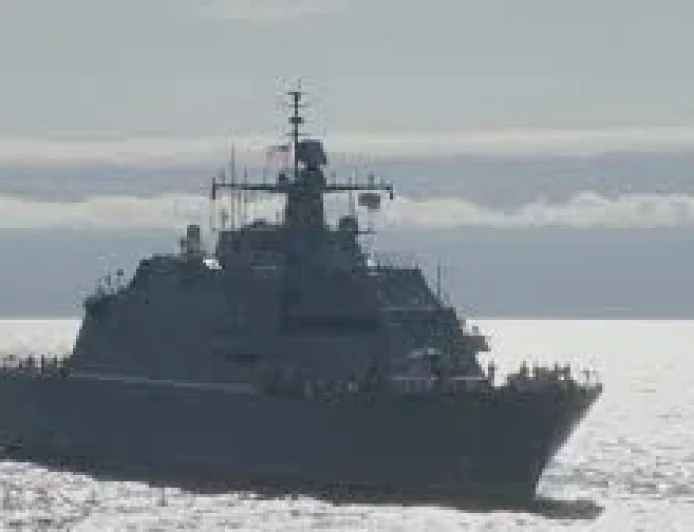 Uss Cleveland arrives downtown before May 16 commissioning