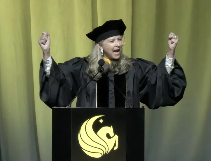 Caulfield Booed at UCF Graduation After AI Praise