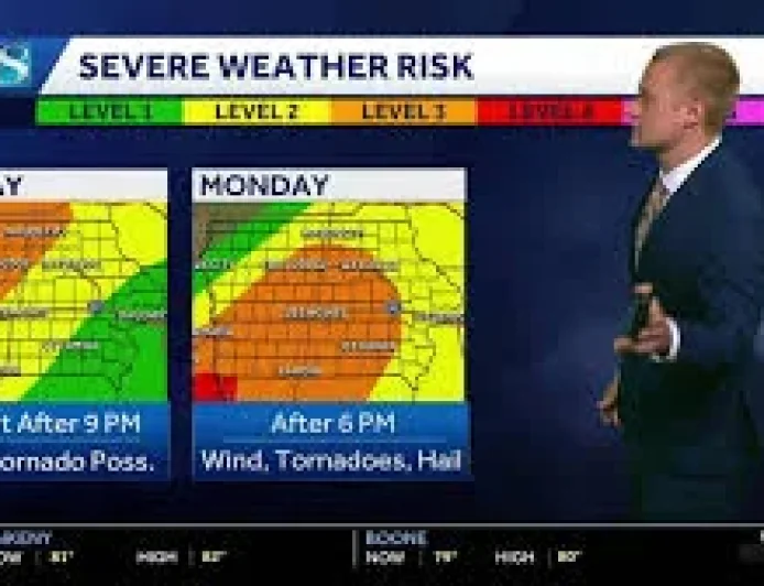 KCRG issues First Alert Days for Sunday and Monday storms — Kcci Weather
