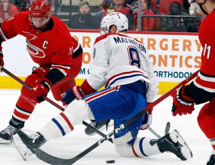 Anderson Frames Habs Vs Carolina With Game 1 in Raleigh