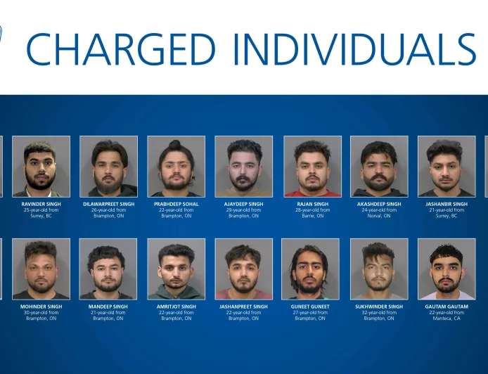 Peel Police Arrest 17 in For Brothers Extortion Probe