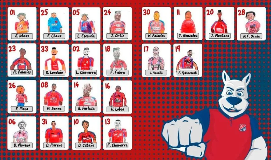 Independiente Medellín Reveals 22-Player Call-Up Through Children’s Drawings — Medellín - Cusco