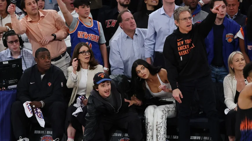 Kylie Jenner Seated Beside Timothée Chalamet at Knicks-Hawks Game