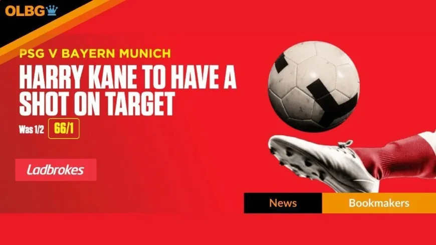 Ladbrokes lifts Harry Kane to 66/1 for shot on target