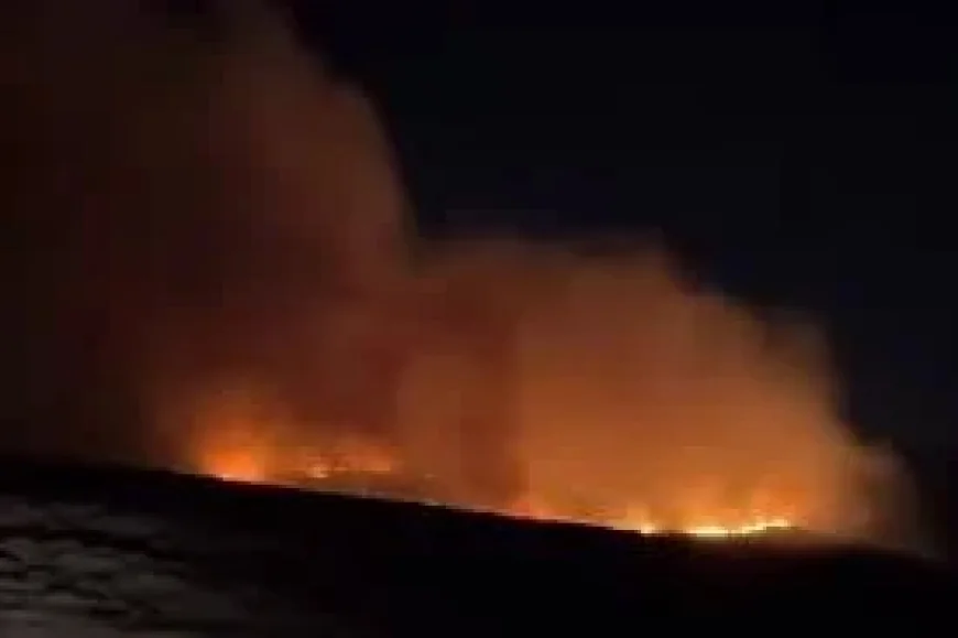 Crews battle 900,000 sq m blaze closing A57 at Snake Pass