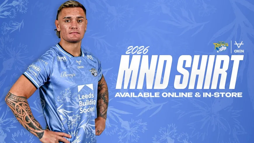 Leeds Rhinos Score 2026 MND Shirt With £10 Charity Split