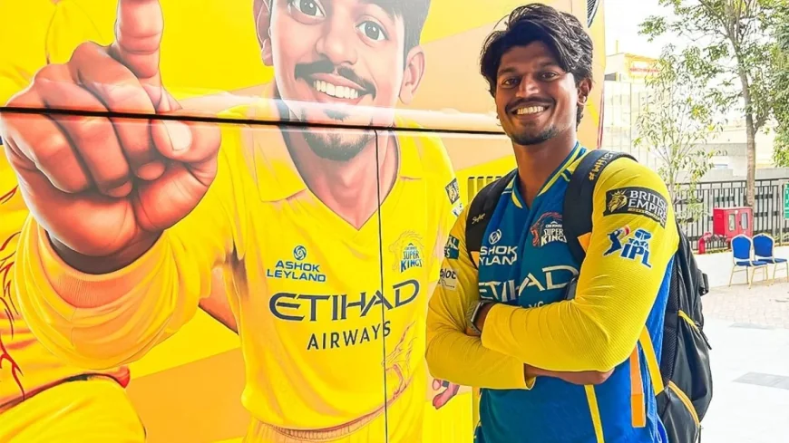 Ramakrishna Ghosh Makes CSK Debut Against MI at Chepauk