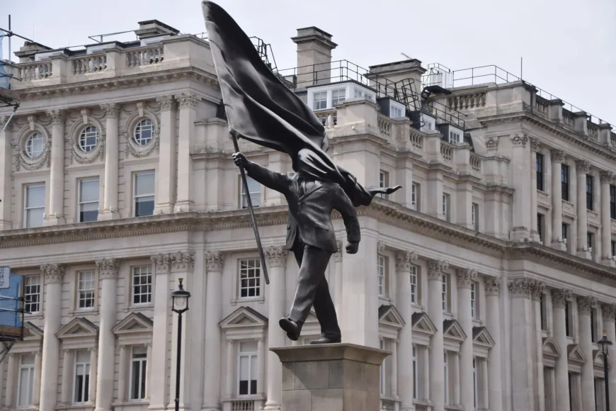 Banksy Statue Stays Put in Waterloo Place — London News