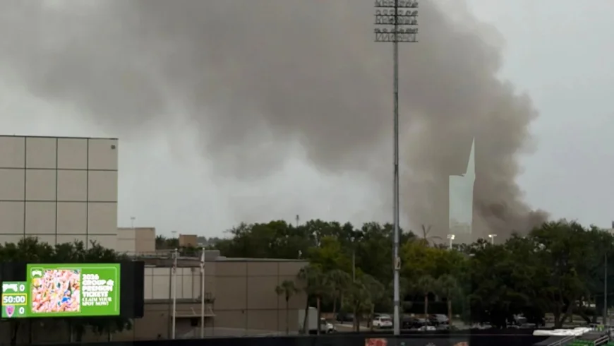 Crews Battle Usf Fire Near St. Petersburg Campus