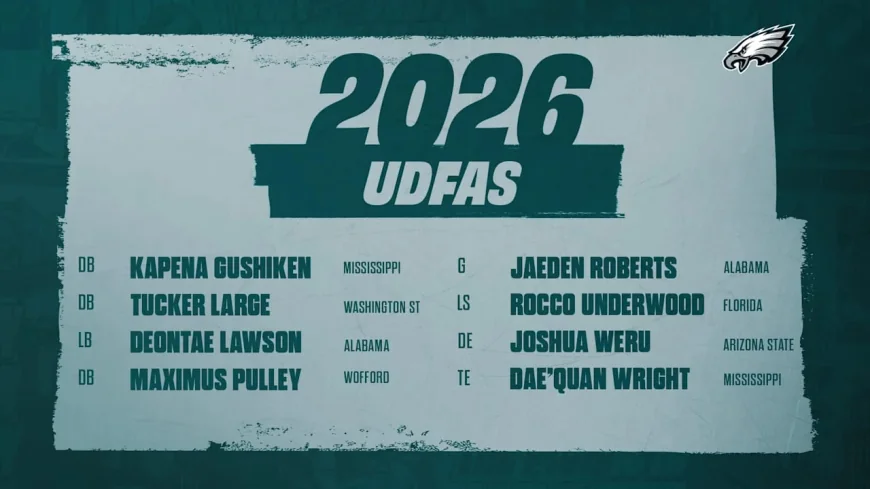 Cooper Dejean Headlines Eagles' Eight-Player UDFA Class
