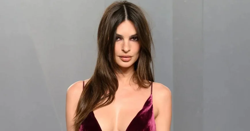 Emily Ratajkowski Wears See-Through Gimaguas Minidress in Story Selfie