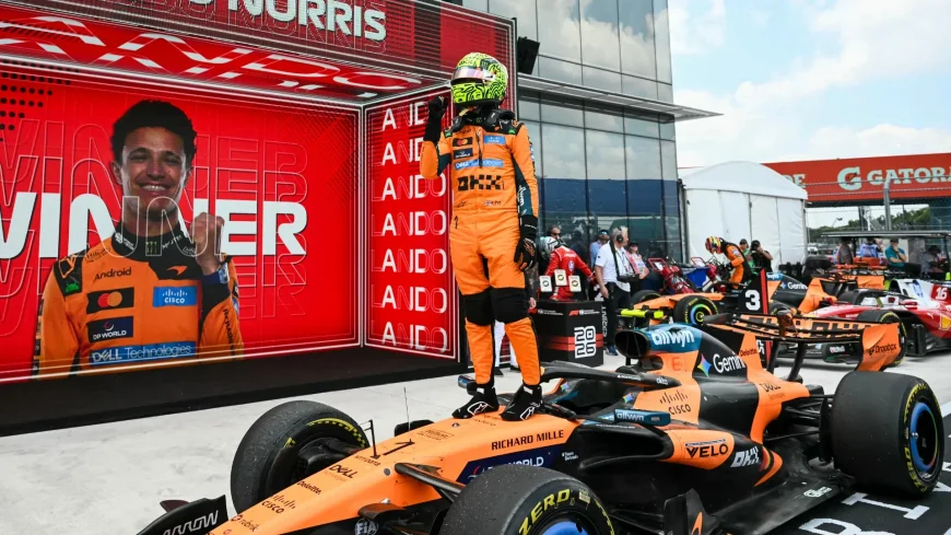 Lando Norris Beats Oscar Piastri in Miami Sprint Win