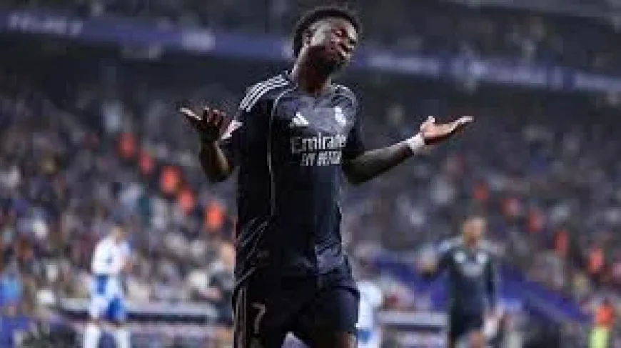 Vinicius Junior Double Delays Barca in Espanyol Vs Real Madrid Standings