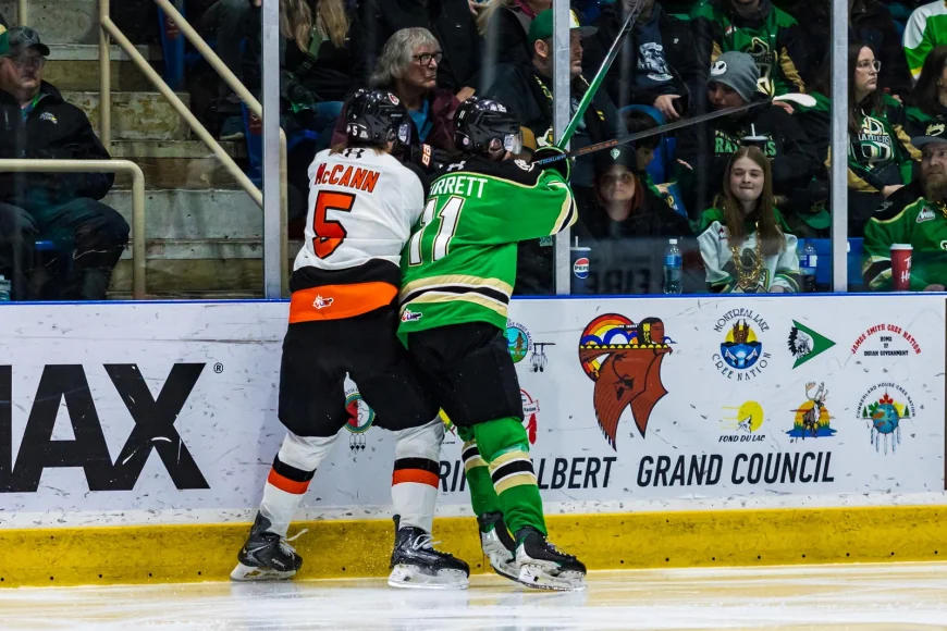 Owen Corkish Leads Raiders Past Tigers 6-3 in Game 5 — Whl Playoffs