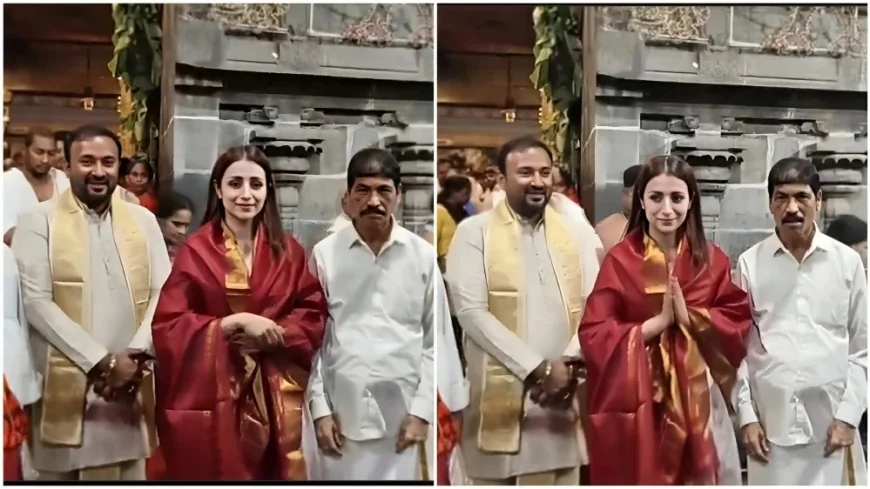 Trisha Visits Tirupati on Eve of 43rd Birthday