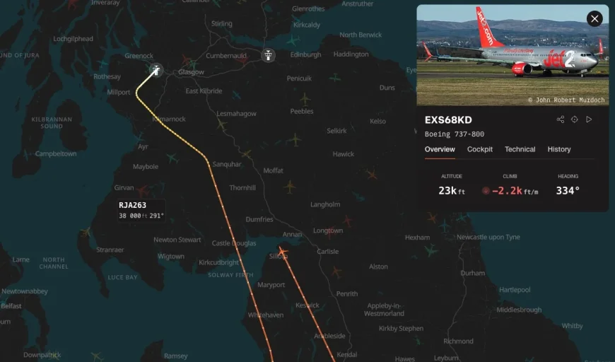 Jet2 LS190 declares emergency on approach to Glasgow Airport