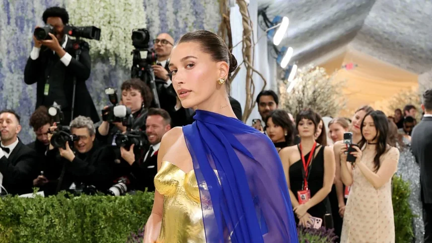 Hailey Bieber Met Gala Look Features 24-Karat Gold Bustier