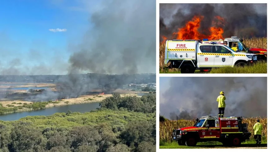 Authorities warn Perth Smoke still hangs over Herdsman Lake after 19.5ha fire