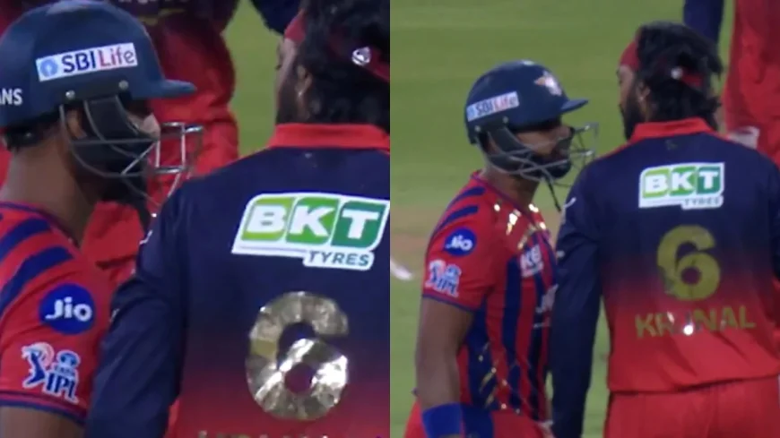 Krunal Pandya rattles Nicholas Pooran with 119kmph bouncer exchange