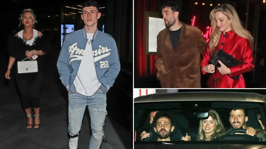 Manchester City Party Until 1.30am for Bernardo Silva John Stones Party