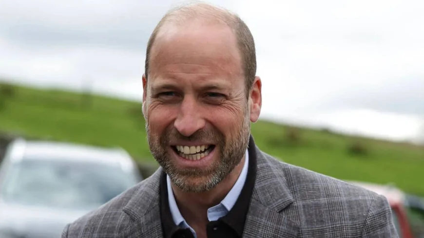 Prince Of Wales eats pie at Farmers Arms in Swaledale