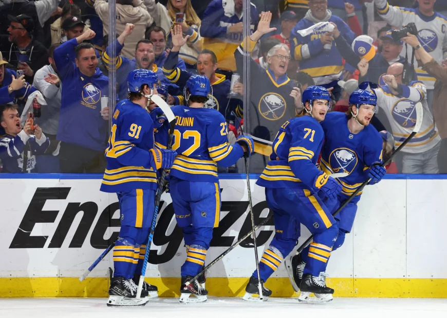 Tage Thompson on Krebs-Thompson-Tuch line for Game 2