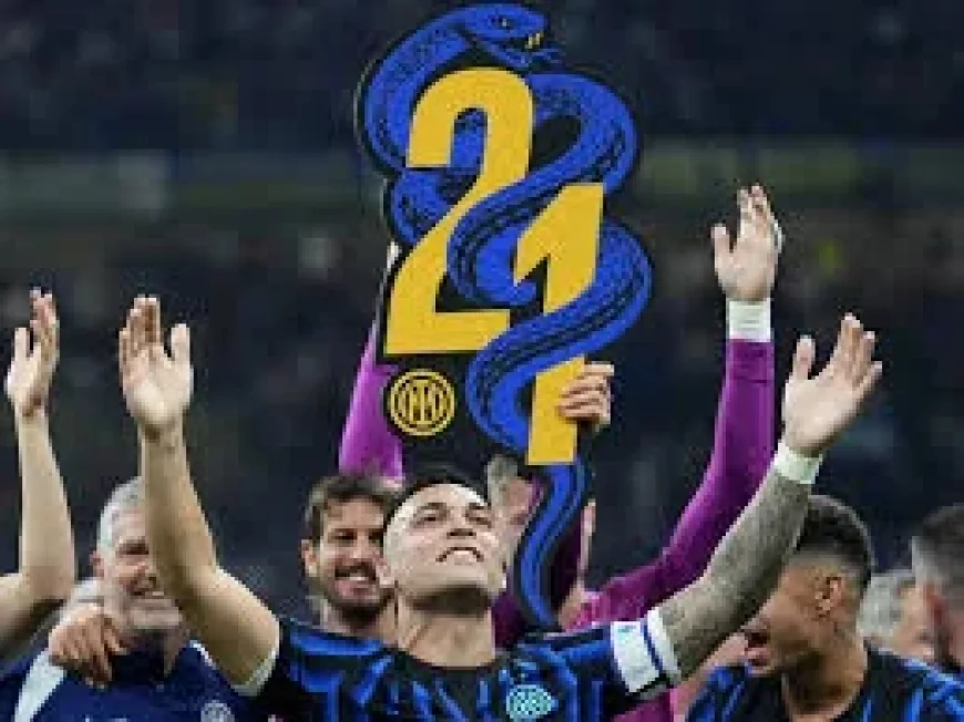 Inter Seal 21st Scudetto Before Lazio Vs Inter in Rome