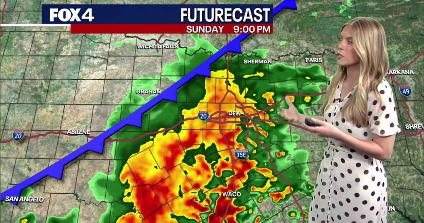 Dallas Weather: Severe storms reach Killeen-Fort Hood around midnight Sunday