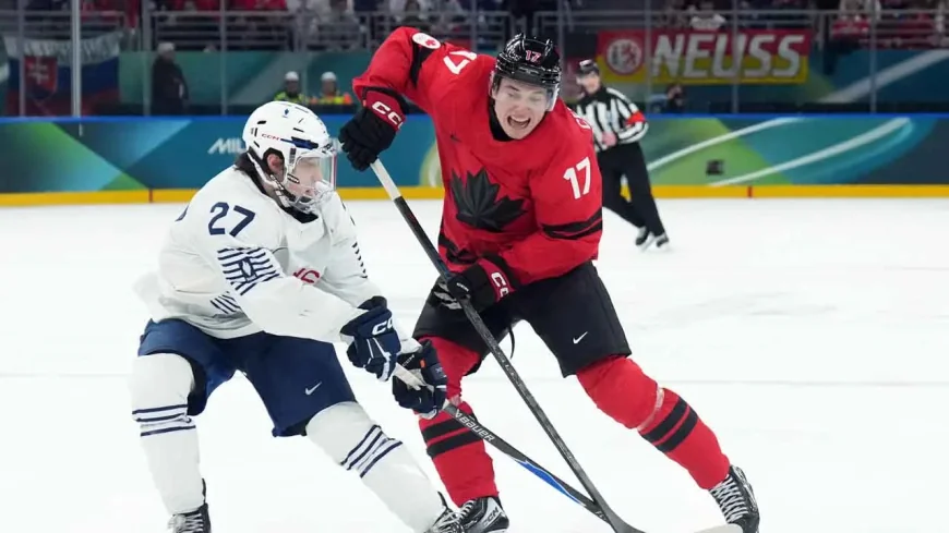 Celebrini posts 4 points as Canada beats France 6-1 — Canada France Hockey Exhibition Game
