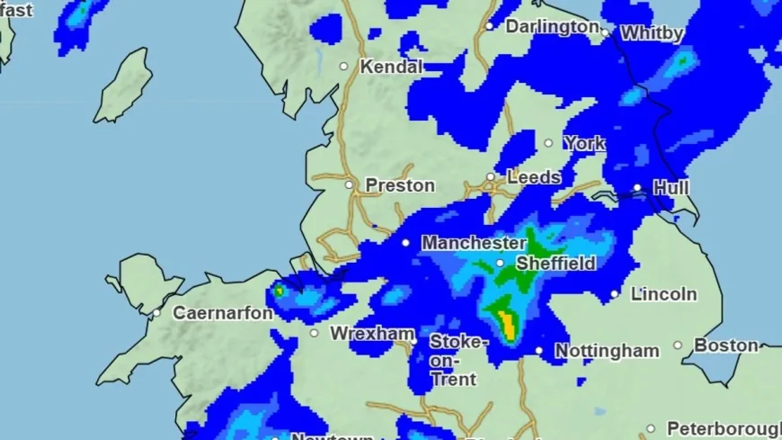Weather Manchester: Heavy rain moves across Greater Manchester from 4pm