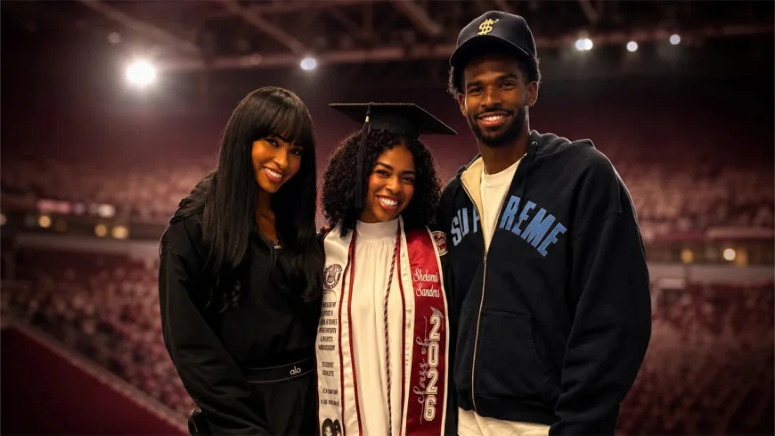 Deion Sanders Reunites With Pilar at Shelomi Sanders Graduation