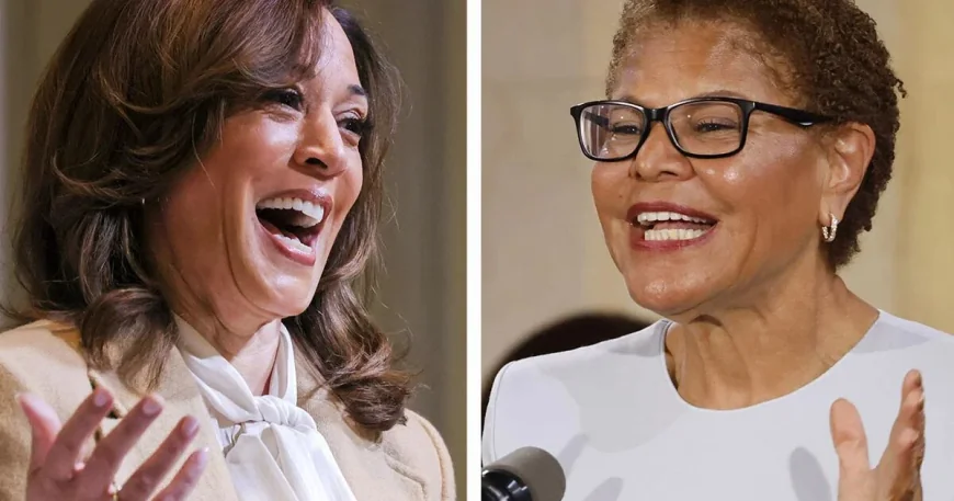 Kamala Harris Backs Karen Bass Re-Election in Los Angeles — Magic Johnson Karen Bass Endorsement