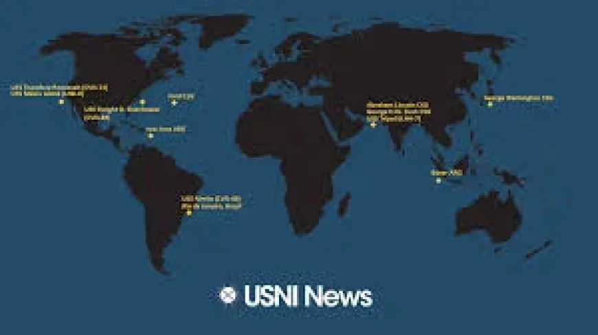 May 7 Naval Update Map Tracks Carrier Strike Group Positions