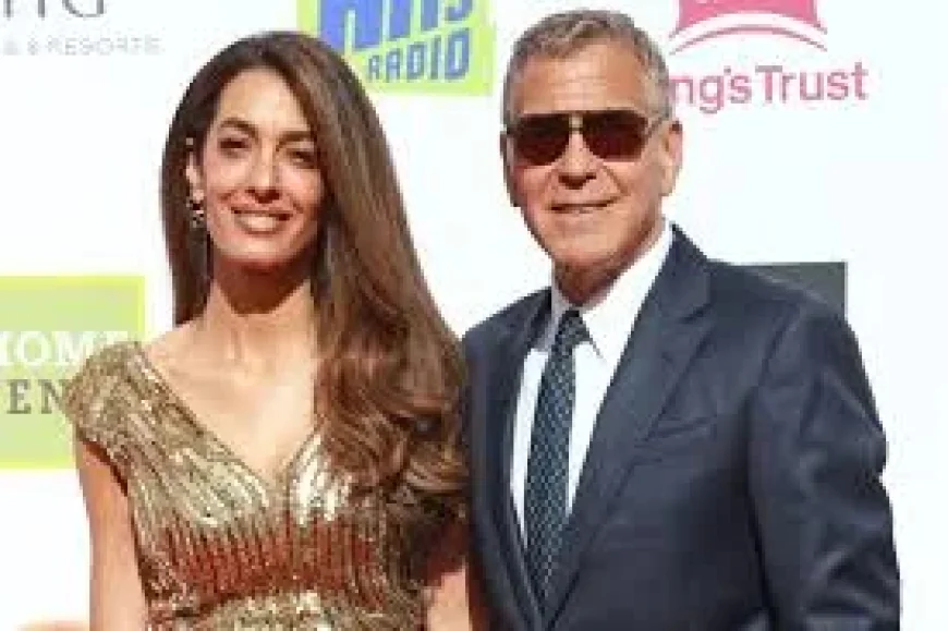 Amal Clooney Wears McQueen Gold at King's Trust Celebration