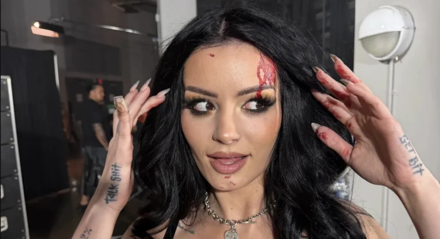Paige Wwe Left Busted Open After Nia Jax Mic Shot