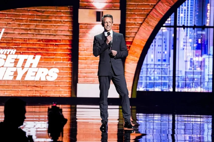 Seth Meyers Mocks CBS in NBCUniversal Upfronts