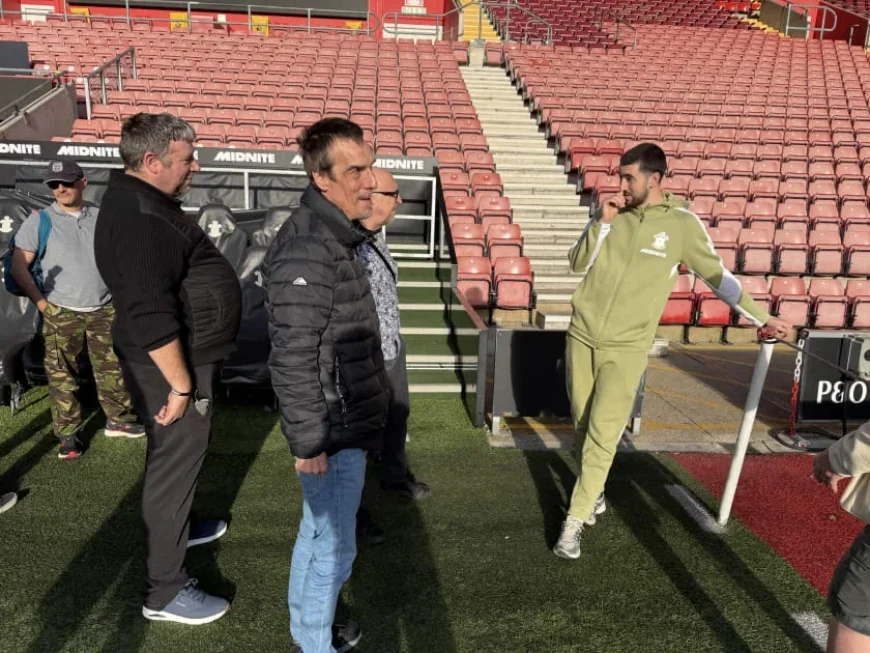 Finn Azaz Visits Saints By Your Side at St Mary’s Stadium